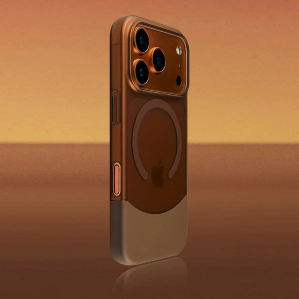 Phone Case - Elegant Split Hard Matte Design for Pro Models 17, 16, 15, 14, And 13, Featuring Ultra-Thin Magnetic Protection