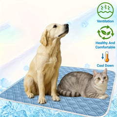 Extra-large Pet Cooling Pad - Super Soft Sweat-absorbing Surface | Instant Cooling Throughout the Day for Comfort | Keep Your Pet Cool All Summer! - Suitable for Small, Medium and Large Cats and Dogs, with 5 Sizes to Choose From
