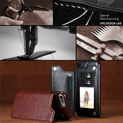 Phone Case -Cardholder-Style Phone Case, Convenient. for Iphone 17 Promax/Pro/ Air, 16 Plus, 15, 14 Pro Max, 13, 12, 11. Gift for Friends, Boys, Girls Or Family. This Business Shock-Resistant Protective Case Features a Solid Color