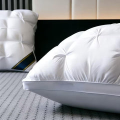 4PCS 5-Star Hotel Quality Pillows Premium Non-Collapsible Pillow Core Soft Breathable Machine Washable All-Season for Home Bedroom Daily Rest Improved Sleep Quality