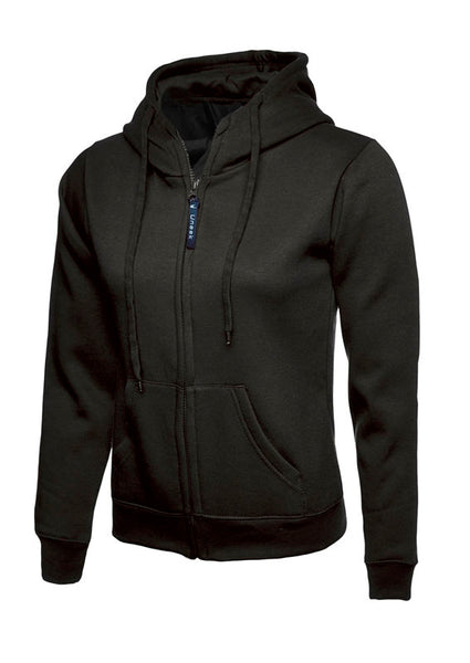 Uneek Clothing UC505 Ladies Classic Full Zip Hooded Sweatshirt - Double Fabric Hood | Brushed Lining, Casual Top for Women | Suitable for Everyday or Work Wear