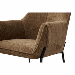 Manila Brown Fabric Dining Chair, 2 Pack