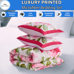 Microfiber Printed Bedding Set | Ultra Soft Duvet Quilt Cover Lightweight & Breathable Fabric | Elegant Patterned Design for Modern Bedrooms | Available in King Size | Machine Washable, Quick Dry & Long Lasting Comfort | LOCAL WAREHOUSE Dispatch | Trusted