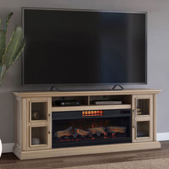 Tresanti Nottingham Media Mantel with Classicflame Coolglow 2-In-1 Electric Fireplace & Fan