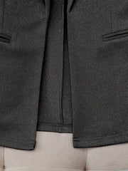 Fashionable Elegant Solid Color Casual Street Striped Suit and Pants Set