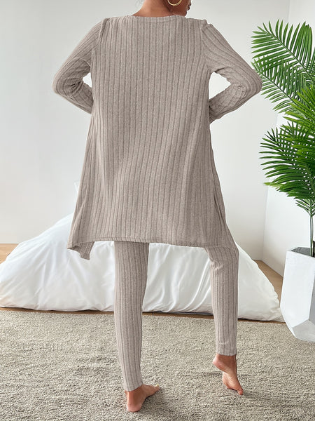 Autumn clothing, casual and elegant Women's three-piece set, stretch fabric, Women's loungewear, suitable for Christmas, holidays, dates, outdoor, beautiful Women's suit.