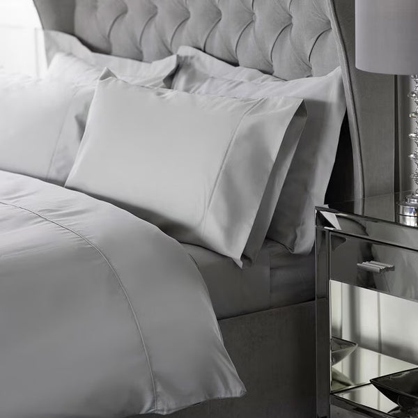 Belledorm Bamboo Cotton Blend Pillowcase Pair, Platinum