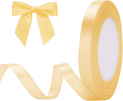G2PLUS White Stain Ribbons - 22M Thick Fabric Gift Wrap Ribbons for Crafting, Wedding & Valentine'S Day Decoration