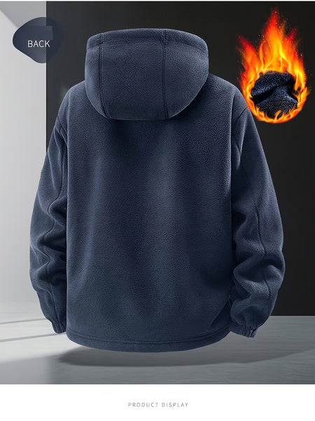 [Shu Le Shui OBM] New Easter Products Are Online! New Autumn And Winter Fleece-Lined And Thickened Jackets, Fashionable Fleece Fabric, Graphene Lining, Casual, Fashionable, Energetic And Versatile, Suitable for Work Scenarios, Work Jackets