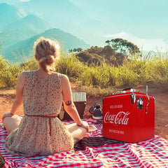 Coca-Cola 13L Stainless Steel Ice Chest with Bottle Opener 18 Can