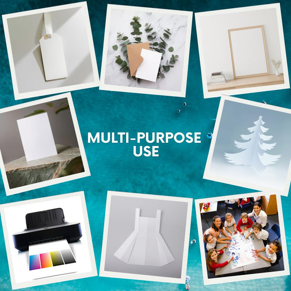 Hawksbill A4 White Card 160Gsm-50 Pack A4 White Cardstock for Printing Card