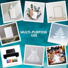 Hawksbill A4 White Card 160Gsm-50 Pack A4 White Cardstock for Printing Card