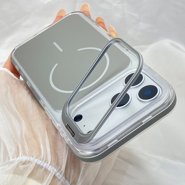 Phone Case - Magnetic Case with Kickstand for Iphone 17, 16, 15, 14, And 13 Pro Max, As Well As 14, And 16 Plus. It Is Compatible with Magsafe And Features a Built-In Stash Stand. This Hard Phone Bumper Cover Is Designed to Be Anti-Slip And Shockpro
