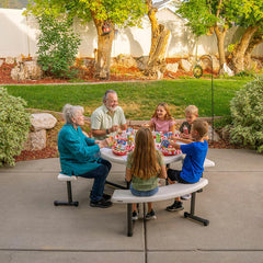Lifetime 3.6Ft (1.11M) round Picnic Table - Model 260205
