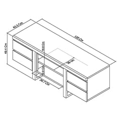 Bentley Designs Tivoli Dark Oak Entertainment Unit for Tv'S up to 55