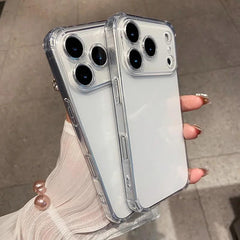 Phone Case - Transparent Anti-Drop Case for Iphone 17, 17 Air, 17 Pro, And 17 Pro Max Featuring a Buffer Angle Bumper. This Soft, Thin Cover Is Impact-Resistant And Shockproof, Designed for Durability While Maintaining a Slim Profile