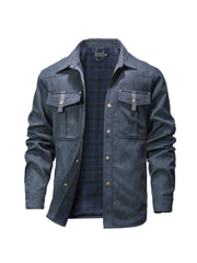 Men's Casual Trendy Color Block Bomber Jacket - Zip-Up Streetwear Jacket