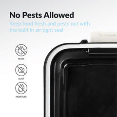 Taylor & Brown 20 Litre Airtight Pet Food Storage Container With Plastic Measuring Scoop Treats For Pet Dog Cat Animal Dry Food Dispenser With Casters