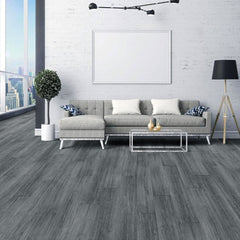 36-Piece Modern Grey Wood Effect PVC Self-Adhesive Flooring, 5.0m² Vinyl Floor Tiles for Living Room, Bedroom, Kitchen