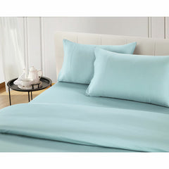 Welhome 500 Thread Count Lyocell Cotton Blend Duvet Set in 3 Colours, Double