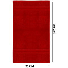 4 X Large Jumbo Bath Towels 100% Egyptian Cotton -75 x 150 cm- Soft Quick Dry Hotel Spa Big Bathroom Towels Set