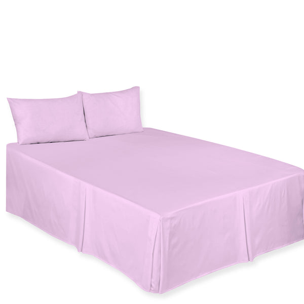 Chilimilii Box Pleated Base Valance Sheet Plain Bed Skirt for Platform Beds All Sizes Available