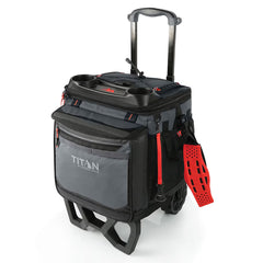 Titan 22.5 Litre (23.7 US Quart) 60 Can Cooler with All Terrain Cart in Navy