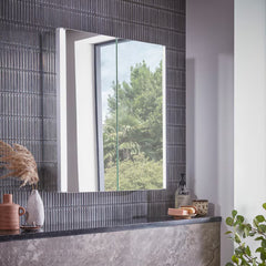 Tavistock Deco 2 Door Mirrored Bathroom Cabinet 800 X 650Mm