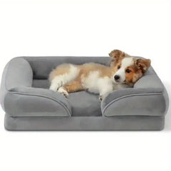 Orthopedic Extra for Large Dog Bed (XXL) - Thick Cushioned Dog Sofa Bed with Non-Slip Base, Heavy-Duty Pet Mattress for Large Dogs, Easy Assembly, Ideal for Indoor/Outdoor Use - Compatible with Small, Medium, And for Large Breeds
