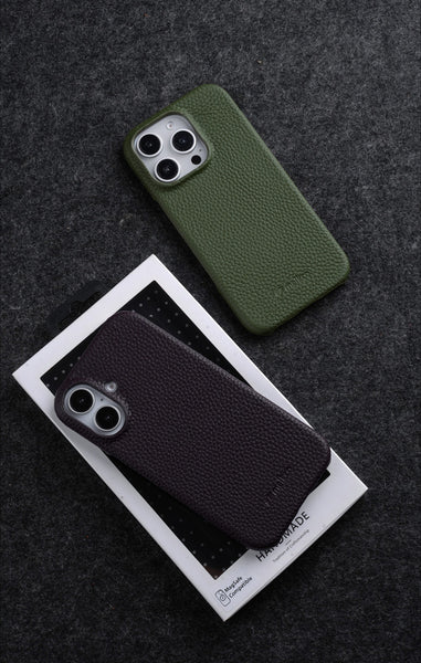 Phone Case - High-Quality Leather Case Designed for The for Iphone 17 Pro Max Featuring Magnetic Support, Also Compatible with The for Iphone 16 Pro, Providing a Sturdy Cover