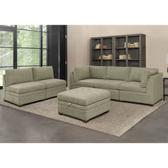 Thomasville Tisdale Beige 6 Piece Modular Fabric Sofa