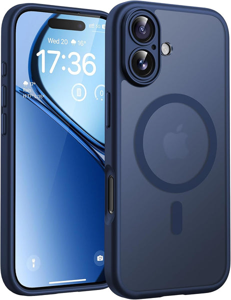 TOCOL Magnetic for Iphone 17 Pro Max Case 6.9-Inch, Compatible with Magsafe, Full Camera Protection, Built-In Magnetic Ring, Drop Protection Shockproof Translucent Matte Phone Cover