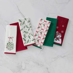 Lenox Holiday Kitchen Towels 6 Pack, in 3 Designs