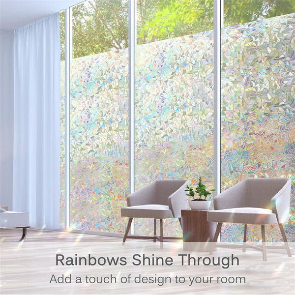 Frosted Window Film 39x23 Inch Self Adhesive Privacy Film Bubble Free Static Cling Anti-UV Glass Sticker Easy to Install for Home Office Bathroom Door Window Decor