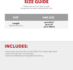 Santa Pick Me up Costume - Father Christmas Pick Me up Costume - Perfect for Christmas Fancy Dress