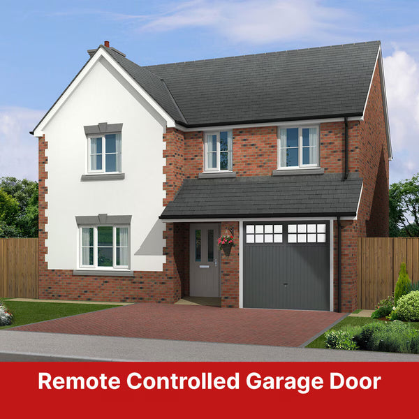 Cardale Bedford Single Garage Door Retractable with Motor and Installation in 3 Colours