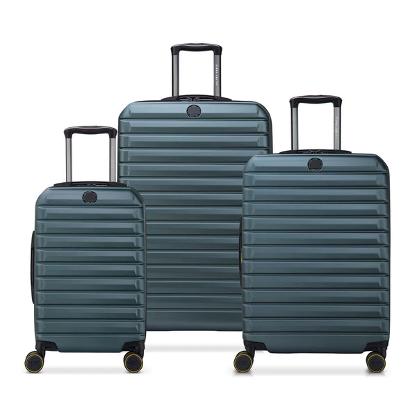 Delsey Helium Edge 2.0 3-Piece Hardside Set in Black