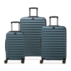 Delsey Helium Edge 2.0 3-Piece Hardside Set in Black