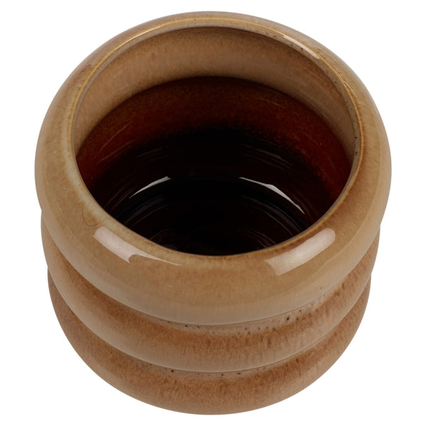 Glossy Ceramic Tube Design Cactus Herb Flower Pot Planter Holder Home Display