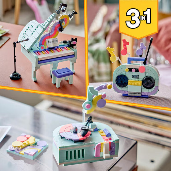 LEGO Creator 3-In-1 Music Decor Piano with Cat - Model 31392 (9+ Years)