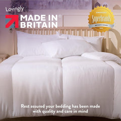 Slumberdown Feels like down King Size Duvet 13.5 Tog - Ultra Soft Extra Warm & Snuggly King Quilt for Cold Winter Nights | UK Made, Non-Allergenic & Washable (225 X 220Cm)
