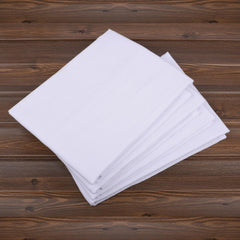 Adam Home White Flour Sack Towels [12 Pack - 28 x 28 Inch] 100% Cotton Tea Towels for Cleaning & Drying - Highly Absorbent Kitchen Dish Cloth
