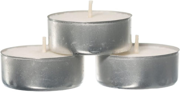 Prices Patent Candles White Tealights Bag, Pack of 50, Wax, L X 3.8Cm W X 1.8Cm H, Unscented