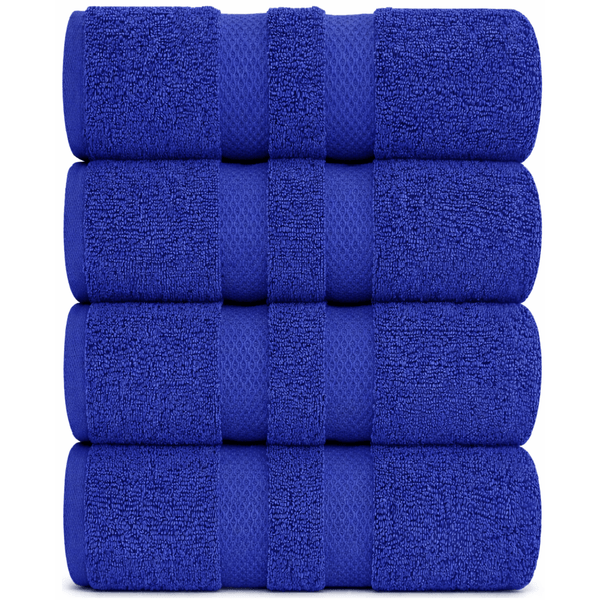 Pack of 4 Jumbo Bath Sheets Set 100% Egyptian Cotton (80x140 CM) Quick Dry 500GSM Highly Absorbent Soft Feel Bath Sheets XL Bathroom Towel Perfect for Daily Use