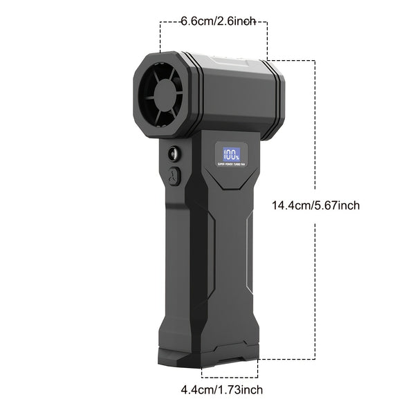 140000RPM Violent Turbofan And Handheld Vacuum Cleaner, 4-Speed, LCD Display, Wireless Vacuum Cleaner, Handheld Fan, Yard Garden Cleaning Tool, Snow Leaf Blower for Portable Air Blowers for Computers, Keyboards, Outdoor Yard Car Cleaning