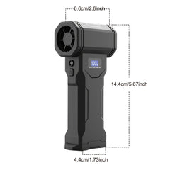 140000RPM Violent Turbofan And Handheld Vacuum Cleaner, 4-Speed, LCD Display, Wireless Vacuum Cleaner, Handheld Fan, Yard Garden Cleaning Tool, Snow Leaf Blower for Portable Air Blowers for Computers, Keyboards, Outdoor Yard Car Cleaning