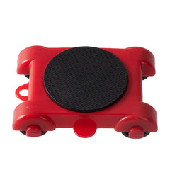 The 5pcs Red Heavy-Duty Furniture Moving Kit with Lift And Slider Moving Wheels Is an Easy-To-Move Tool Set Suitable for Moving Washing Machines, Refrigerators, Etc