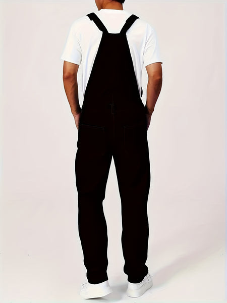 Men'S Casual Washed All-Match Denim Overalls