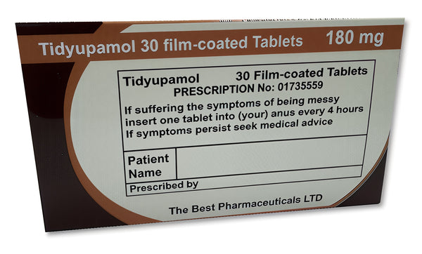 Anti Messy Novelty Joke Pill Tablet Box - Fun Rude Xmas/Birthday Gift - Funny Prank Present