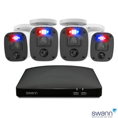 Swann 4MP (2K) DVR 8 X Channel / 4 X PRO-2KMQB Bullet Cameras with 1TB HDD, SWDVK-8468042KMQB-EU